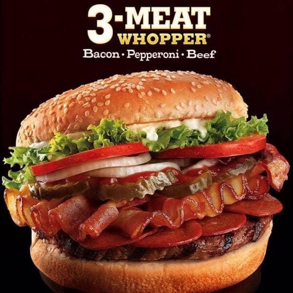 3-meat whopper