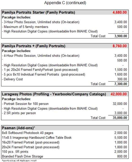 MARKETING PLAN FOR IMAHE PORTRAITS PHOTOGRAPHY SERVICE MARKETING PLAN FOR IMAHE PORTRAITS PHOTOGRAPHY SERVICE