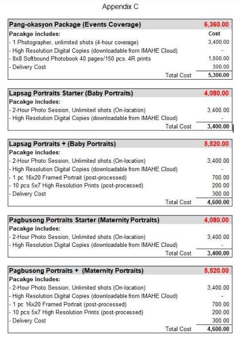 MARKETING PLAN FOR IMAHE PORTRAITS PHOTOGRAPHY SERVICE MARKETING PLAN FOR IMAHE PORTRAITS PHOTOGRAPHY SERVICE